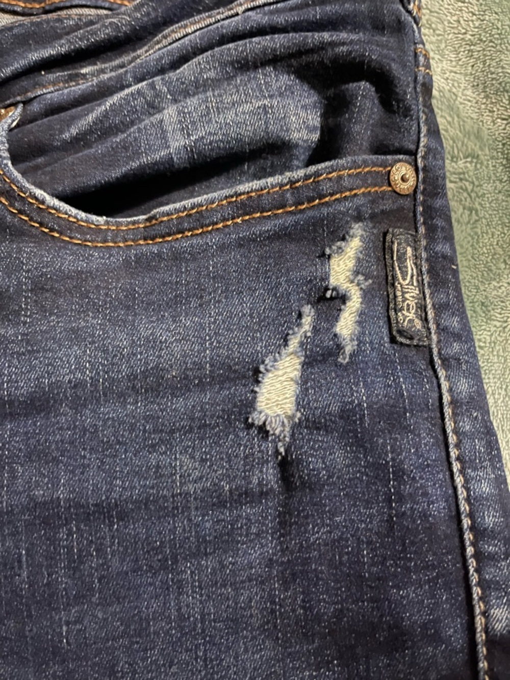 Silver Jeans Dark Indigo Bootcut Jeans - Picture 3 of 8